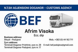 NTSH ''BEF' - Agjension Doganor   (Import,eksport dhe tranzite) logo
